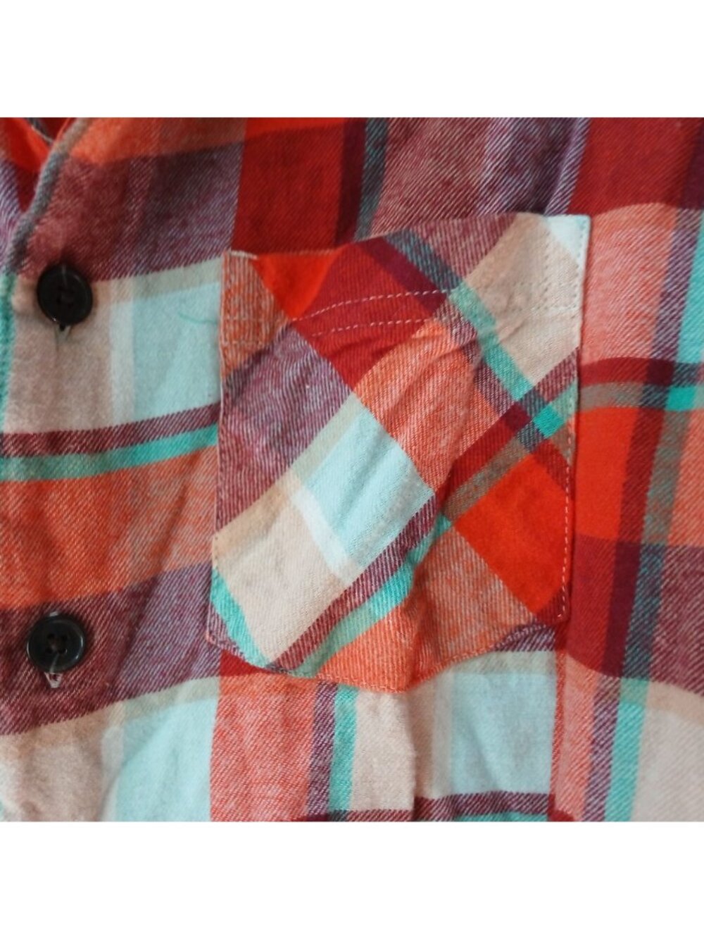 Old Navy Mens Medium Plaid Flannel Pajama Set Long Sleeve Pockets #H-24 - Picture 12 of 15